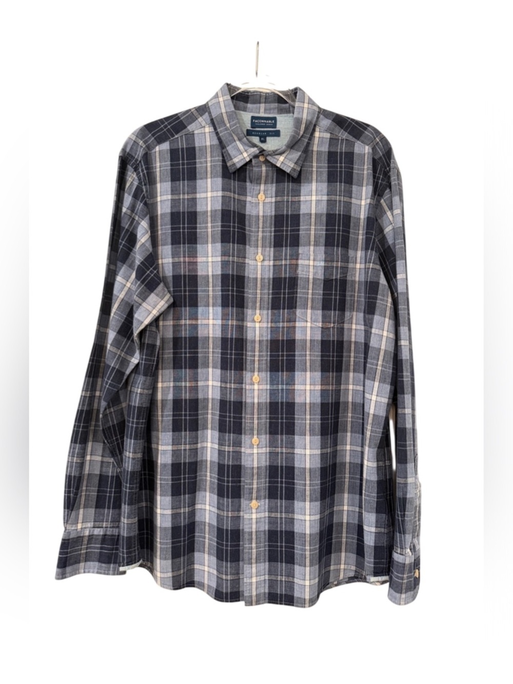 Faconnable tailored denim Casual Button Down Shirt